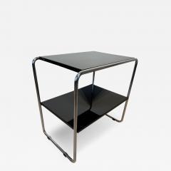 Bauhaus Shelf by Mauser Tubular Steel and Black Lacquer Germany 1940s - 2975068