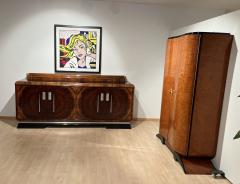 Bauhaus Sideboard Walnut Burl Veneer Black Lacquer Chrome Germany circa 1930 - 4095043