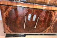 Bauhaus Sideboard Walnut Burl Veneer Black Lacquer Chrome Germany circa 1930 - 4095044