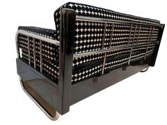 Bauhaus Sofa Chromed Steeltubes and Black Lacquered Wood Germany circa 1930s - 1488096