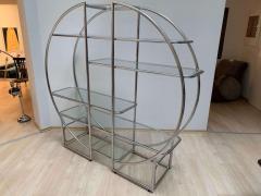 Bauhaus Style Shelf Chrome Plated Steeltubes and Glass Germany 1950s - 1481421