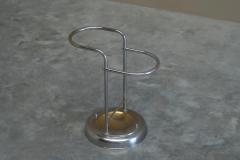 Bauhaus Style Umbrella Stand in Crome Plated Brass 1960s - 4582371
