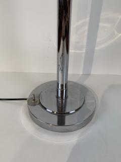 Bauhaus Table Lamp Chromed with Glass Shade Germany circa 1930 - 2958290