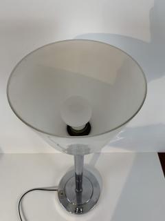 Bauhaus Table Lamp Chromed with Glass Shade Germany circa 1930 - 2958291