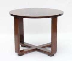 Bauhaus Walnut Round Coffee Table 1920s Germany - 3824773