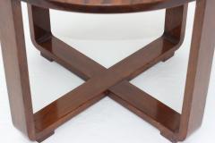 Bauhaus Walnut Round Coffee Table 1920s Germany - 3824780