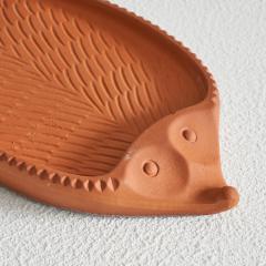 Bay Keramik Midcentury Hedgehog Bowl in Terracotta - 4609016