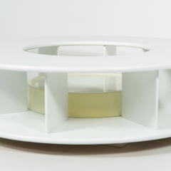 Bazaar Round Coffee Table By Superstudio For Giovanetti 1968 - 4361942