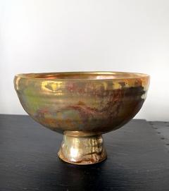 Beatrice Beato Wood Ceramic Bowl with Metallic Glaze by Beatrice Wood - 2231631