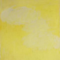 Beatrice Pontacq IMPERCEPTIBLES NUAGES SUR FOND JAUNE ET BLEU Dyptich - 1504265