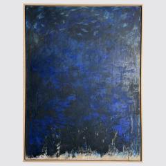 Beatrice Pontacq INDIGO SWARMS Oil and acrylic on a linen canvas - 4605963
