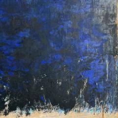 Beatrice Pontacq INDIGO SWARMS Oil and acrylic on a linen canvas - 4605965