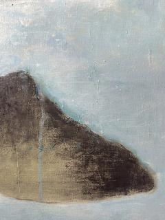 Beatrice Pontacq ISLANDS MOUNTAINS CLOUDS Acrylic clay and charcoal an canvas - 2837944