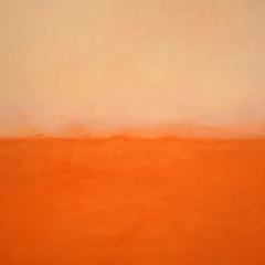 Beatrice Pontacq LARGE BLACK CLOUD ON ORANGE HORIZON - 3912017