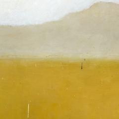 Beatrice Pontacq LARGE WHITE CLOUD YELLOW HORIZON Acrylic on canvas - 4605822