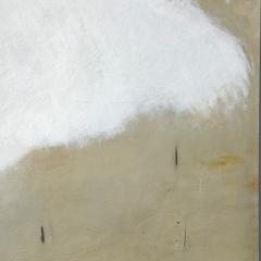 Beatrice Pontacq LARGE WHITE CLOUD YELLOW HORIZON Acrylic on canvas - 4605824