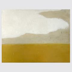 Beatrice Pontacq LARGE WHITE CLOUD YELLOW HORIZON Acrylic on canvas - 4605989
