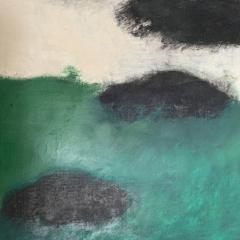 Beatrice Pontacq NUAGES NOIRS HORIZON VERT II Abstract Painting - 1471197