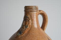Beautiful 17th C Bartmann Jug Bellarmine Jug German Salt Glazed Stoneware - 4468759