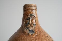Beautiful 17th C Bartmann Jug Bellarmine Jug German Salt Glazed Stoneware - 4468775