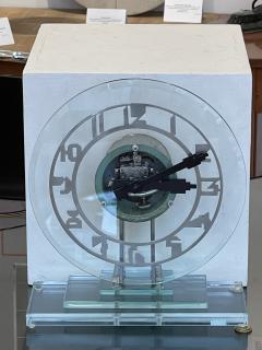 Beautiful ATO glass transparent electric pendulum Art Deco France Circa 1930 - 3506187