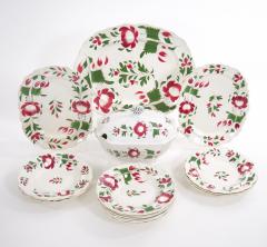 Beautiful American Adams Rose ironstone dinnerware Set - 3624013