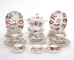 Beautiful American Adams Rose ironstone dinnerware Set - 3624015