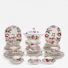 Beautiful American Adams Rose ironstone dinnerware Set - 3624964