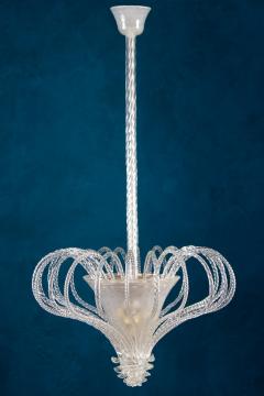 Beautiful Art Deco Murano Chandelier or Lanterne 1940s - 2057456