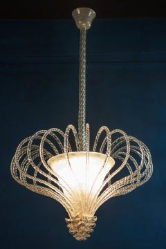 Beautiful Art Deco Murano Chandelier or Lanterne 1940s - 2057462
