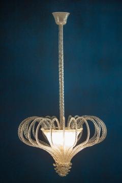 Beautiful Art Deco Murano Chandelier or Lanterne 1940s - 2057463