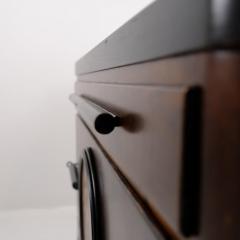 Beautiful Arto Deco Cabinet in Dark Birch with Intarsia Finland 1930s - 4581501