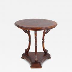 Beautiful Carved Swan Neck Center Table Mid 20th Century - 4281520