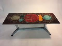 Beautiful Colorful Abstract Design Italian Tile Coffee Table - 419726