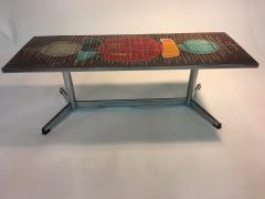 Beautiful Colorful Abstract Design Italian Tile Coffee Table - 419731