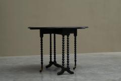 Beautiful Ebonized Bobbin Turned Baby Sutherland Table England Late 19th Century - 4582113