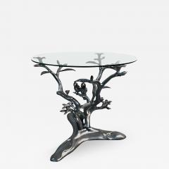 Beautiful Giacometti Style Parrots Amongst Flowering Tree Table - 455711
