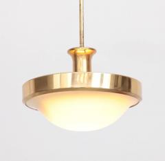Beautiful Glass and Brass Art Deco Pendant Lamp Germany 1920s - 538758