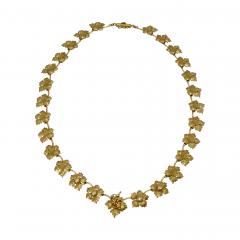 Beautiful Grape Leaf 18K Necklace - 2971220