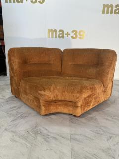 Beautiful Italian Mid Century Sectional Sofa 1980s - 3449582