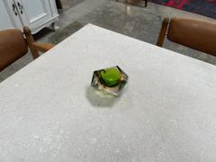 Beautiful Italian Submerged Green Glass Ashtray 1960s - 3246488