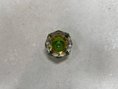 Beautiful Italian Submerged Green Glass Ashtray 1960s - 3246490