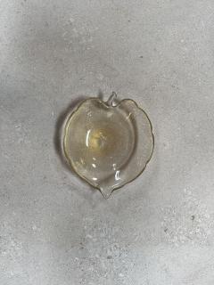 Beautiful Italian Submerged Green Glass Ashtray 1960s - 3246492