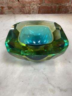 Beautiful Italian greenCrystal Decorative Bowl 1950 - 2367674