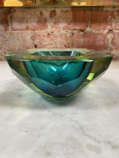 Beautiful Italian greenCrystal Decorative Bowl 1950 - 2367675