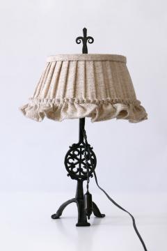 Beautiful Mid Century Modern Wrought Iron Night Table Lamp 1960s Germany - 1939756