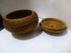 Beautiful Native American Hand Woven Basket - 3877873