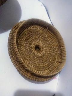 Beautiful Native American Hand Woven Basket - 3877892