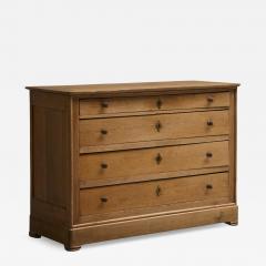 Beautiful Provincial Vernacular Chest of Drawers in Solid Oak 19th Century - 4582832