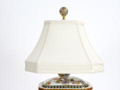 Beautiful Satsuma Style Decorations Elegant Gilt Gold Detailing Porcelain Lamp - 4085918